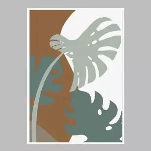 사무실액자 Monstera Cut Out 03 A3사이즈 거실액자 깔끔한액자 공간그림