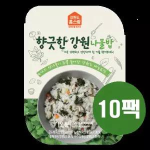 [강원산나물 4종] 홈스랑 향긋한 강원나물밥 220g*10팩