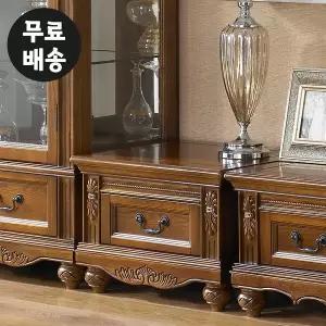 [벤티스가구]에쉬 원목 엔틱 침대 낮은 침실 쇼파 거실 서랍장 작은 미니 고급 명품 1단 협탁(600)