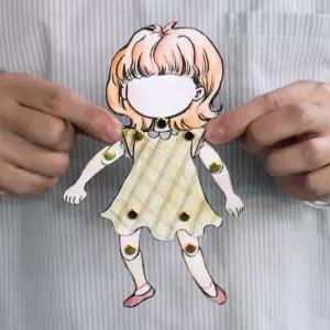 움직이는 종이인형 관절핀 할핀 하루핀 골드 100P