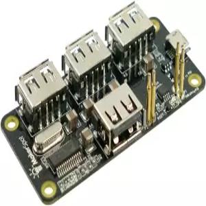 라즈베리 파이 제로 V1.3 카메라 커넥터 포함 및 W 2W 블루투스 WiFi 메이커스팟 4포트 스택형 USB 허브