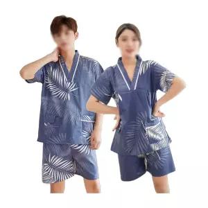 찜질방옷 황토 사우나 잠옷 반팔 숯가마찜질복 황토찜질복