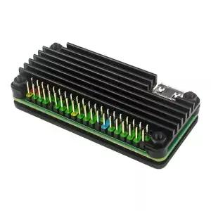 라즈베리 파이 제로 2W 알루미늄 케이스 CNC 금속 쉘 패시브 냉각 방열판 GPIO 헤더