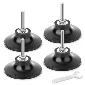 QCQQIANG 4Pcs 3인치 패드 홀더 샹크 연마 샌딩 작업을 위한 앵글 그라인더 백킹