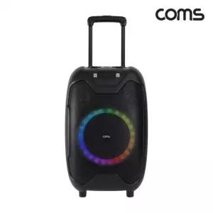 이동식 블루투스 무선마이크 앰프 LED 파티박스 50W TWS지원 노래방 KY500
