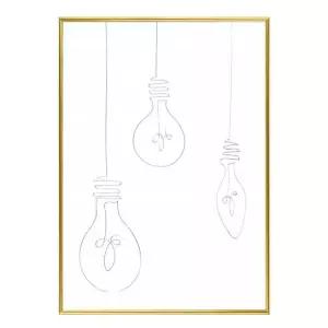 소품액자 Light Bulbs A3사이즈 거실액자 깔끔한액자 공간그림