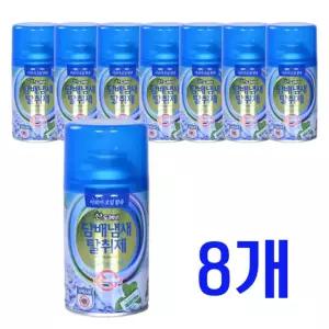 산도깨비 향캔 향기속으로 자동분사기 리필용 방향제 담배냄새제거제(페파민트향), 290ml, 8개