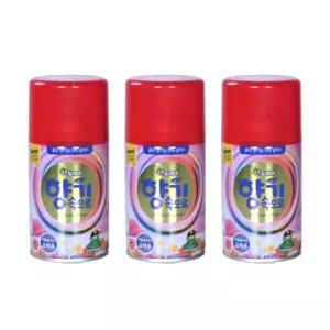 산도깨비 향캔 향기속으로 자동분사기 리필용 방향제 블랙체리, 290ml, 3개