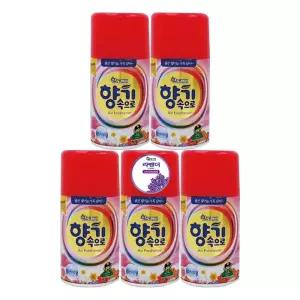 산도깨비 향기속으로 라벤더향 290mlX5개 자동 분사기 실내 리필 방향제