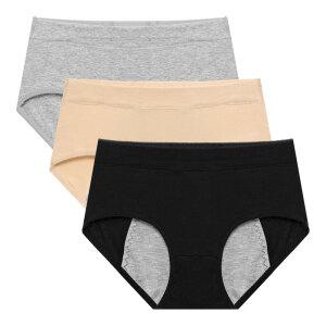 아이엠속옷 순면 위생팬티 3p 여성 생리 방수 팬티