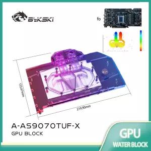 ASUS Radeon RX 9070 XT TUF O16G GAMING PRIME 비디오 카드 수랭용 Bykski GPU 블록 구리 라디에이터 A-AS