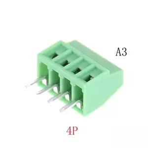 다비투 1PC 그린 5 피치 스크류 단자 커넥터 2핀 스트레이트 레그 KF128 구리 PCB 블록 월세일 색상 4P
