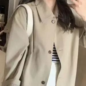 여성 사파리 직장인 간절기 트렌치 롱 코트 봄 자켓