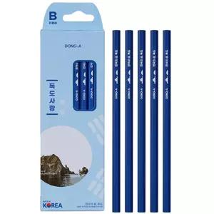 독도 사랑 연필 B 5본 세트/독도/우리땅/국산/초등연필/학용품/새학기/준비물/단체/입학/선물/고급/학교