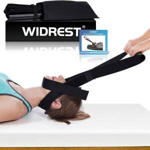 WIDREST 목 스트레칭 스트랩, 턱 벨트가 있는 척추 지압 감압 도구, 경추 견인.
