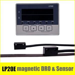 LP20E 2 축 디지털 디스플레이 DRO 마그네틱 센서 테이프 변위 판독 스케일 위치 변환기 인코더 목공