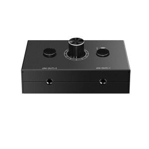 오디오 스위처 3.5MM 셀렉터 스플리터 박스 미니 2(1)-IN-1(2)-아웃 공유 수동 호환 액티브 스피커((3.5MM 스테레오 스위처)) hLL