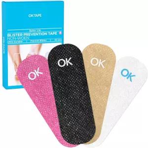 OK 테이프 발용 프리컷 블리스터 붕대 손가락 발가락용 방지 1.2인치 x 3.5인치 혼합 색상 40PCS