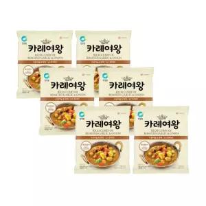 카레여왕 분말 구운마늘 양파 6개 카레분말 아동 순한 아기 카레 108g