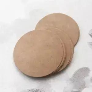 100pcs 5.5*5.5cm 화이트 블랙 브라운 크래프트 종이 태그 라운드 수하물 참고 웨딩 이름 카드 구멍없이 빈