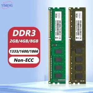 DDR3 2GB 데스크탑 메모리 램 PC3 8500 10600 12800 2RX8 16칩 1.5V 1066 1333 1600 1866Mhz 240핀 M
