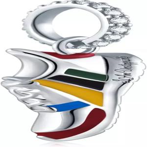 저는 멈출 수 없는 스니커즈 참 펜던트 핏 판도라 모멘트 팔찌 컬러풀 에나멜 스포츠 슈 댕글 비즈 러닝