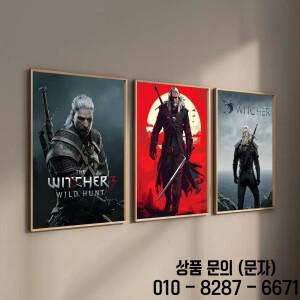 2025 W Witcher 3 와일드 헌트 게임 포스터 HD 캔버스 페인팅 홈 거실 바 장식