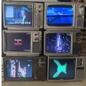 레트로 티비 옛날 소품 스튜디오 오래된 TV 빈티지
