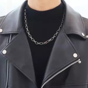 [벨가][벨가] 써지컬스틸 무광 엔틱 입체 무늬 체인 목걸이 (15763016A)