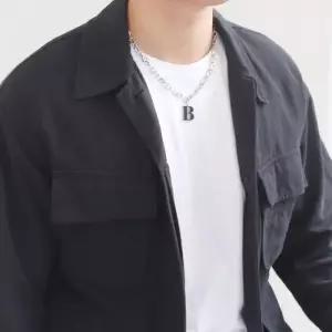 [벨가][벨가] 써지컬스틸 굵은 8mm 꽈배기 체인 로고 목걸이 (8979699A)