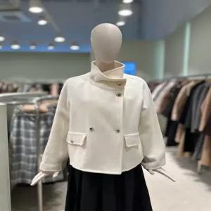 듀엘 캐시미어 블렌드 하이넥 코트 D244MSG557 607600