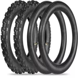 2.50-10 더트 바이크 타이어 및 이너 튜브 세트 10인치 림 오프로드 미니 앞뒤 혼다 CRF50/XR50 스즈키