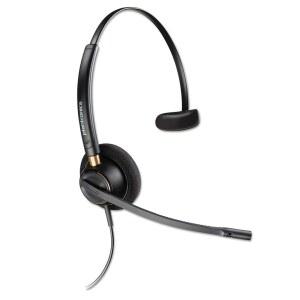 Plantronics HW510 EncorePro 노이즈 캔슬링 헤드 모노럴 헤드셋, 블랙