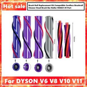 다이슨 호환 V6 V8 V10 V11 무선 브러시 롤 클리너 헤드 바 롤러와 호환되는 교체 키트 966821 -01 부품