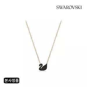 [스와로브스키](강남점)[본사정품/쇼핑백증정] Iconic Swan Small 로즈골드 블랙 네크리스 5204133
