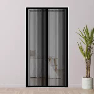(홈쉴드) 방충네트 자석 문 모기장(100x210cm) (블랙)