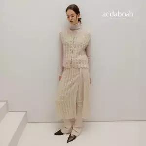 애드아보아 애드아보아 25FW 모헤어 울 블렌디드 레이어드 스커트