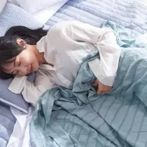 [알티피아]얇은 이불 시원한 간절기인견 홑이불 그레이 D Q