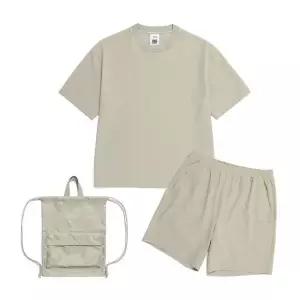 내셔널지오그래픽 N252UPB900 우븐 반팔반바지 2PACK BEIGE KHAKI 2026881