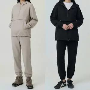 여성 긴팔 아노락 후드 나일론 조거팬츠 추리닝 셋업