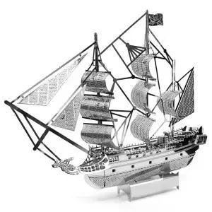 검은 진주 해적선 3D 금속 퍼즐 모델 키트 DIY 컷 를위한 장난감