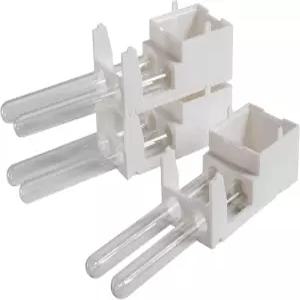 적층 가능한 유리 시험관 개미 농장 하우징 흰색 플라스틱 프레임 15x150mm 이중 튜브 디자인
