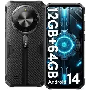 FOSSIBOT F05 러기드 5G 스마트폰 언락폰 2+64GB 0300mAh 6745인치 듀얼 디스플레이 안드로이드4 20MP GPS
