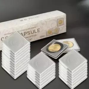 20pcs 투명 플라스틱 동전 홀더 수집 상자 케이스 For640mm 저장 캡슐 보호 컨테이너