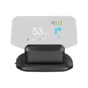 C1 GPS 네비게이션 프로젝터 디지털 속도계 OBD2 HUD 자동차 헤드 업 디스플레이 수온 전압 연료 소비 속도