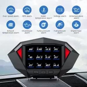 자동차 헤드업 디스플레이 온보드 컴퓨터 시계 경사 계량기 GPS Y03 속도계 디지털 테스터 계기판 HUD P1