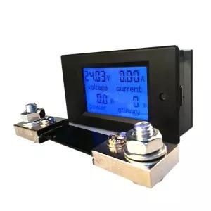 DC 6.5100V 0100A 020A LCD 디스플레이 디지털 전류 전압 전력 에너지 미터 멀티미터 암미터 전압계 100A