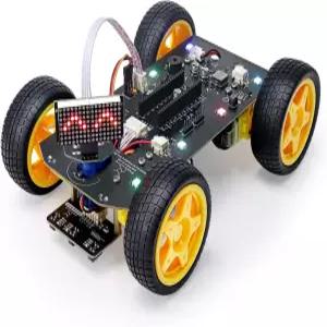 라즈베리 파이 피코용 프리노브 4WD 자동차 키트(포함되지 않음) 아두이노 IDE와 호환 도트 매트릭스 표현