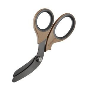 XShear 7.5 u201D 익스트림 듀티 트라우마 가위 - 검은색 티타늄 코팅 블레이드 구급대원 응급실 간호사 또는 응급 의료 제공자(코요테 브라운)에게 완벽한 가위입니다