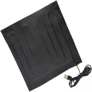Nuytghr 휴대용 온열 담요 고속 난방 전기 여행용 열 패딩 11.81x11.81x2.36 인치 USB 침구용 경량 쿠션 및